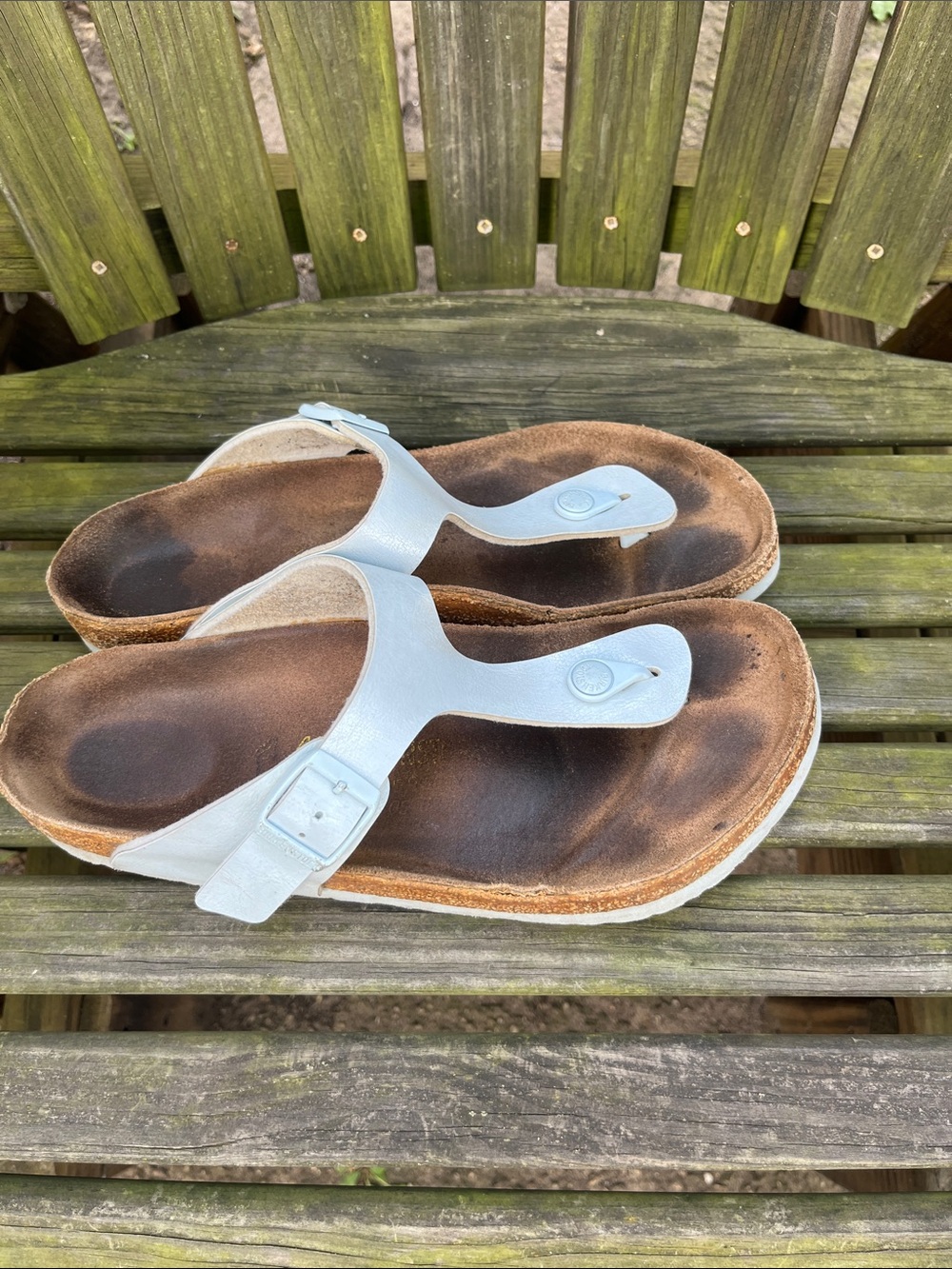 Birkenstock Women's Silver Gizeh Thong Sandals - Picture 2 of 12
